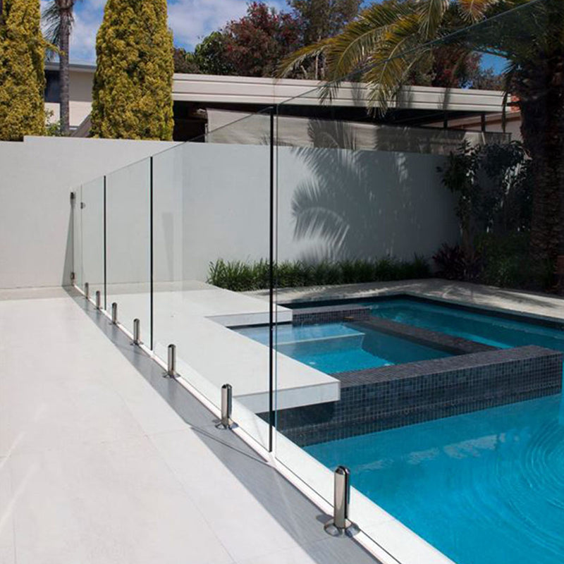 Stainless Steel Glass Spigot Modern Pool Fence System