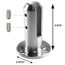 Modern Stainless Steel Floor Mount Round Glass Spigot