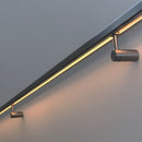 Modern Square Stainless Steel Glass Railing LED System