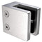 Stainless Steel Square Glass Clamp for Flat Surface Mount