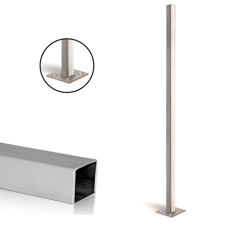Stainless Steel E0032 Square Newel Post