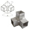 Stainless Steel E4723 3-Way Corner Fitting for Square Railing